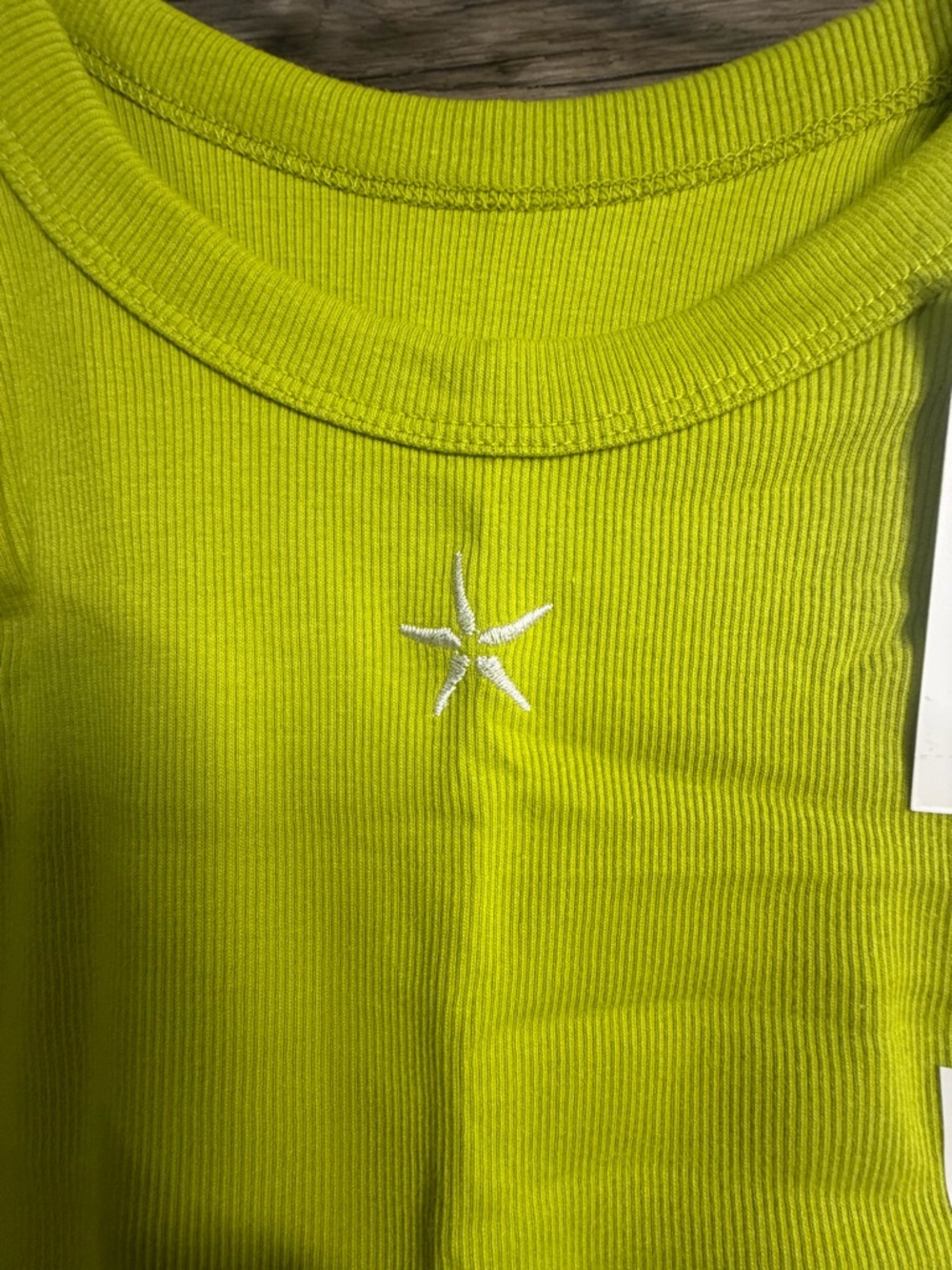 a new day Neon Lime Ribbed Tank Top - Picture 2 of 3